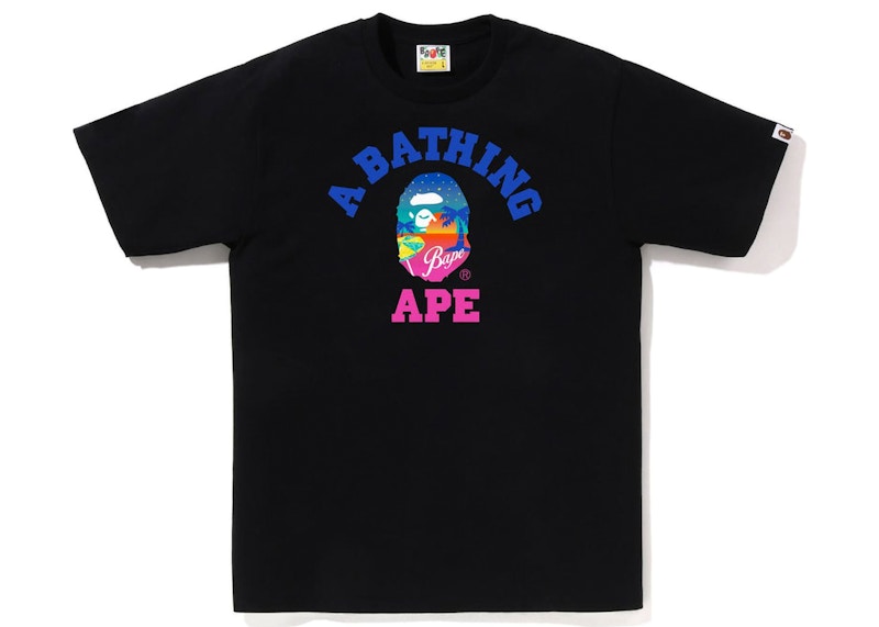 Bathing ape glow in the cheap dark t shirt