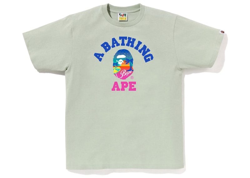 BAPE Sunset Beach T-Shirt Grün