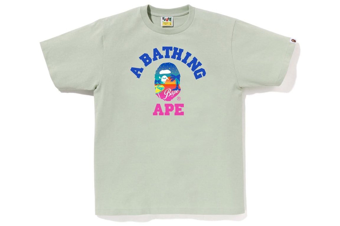 Click to view more detailed imagery on our partner's website Pre-owned Bape Sunset Beach Tee Green