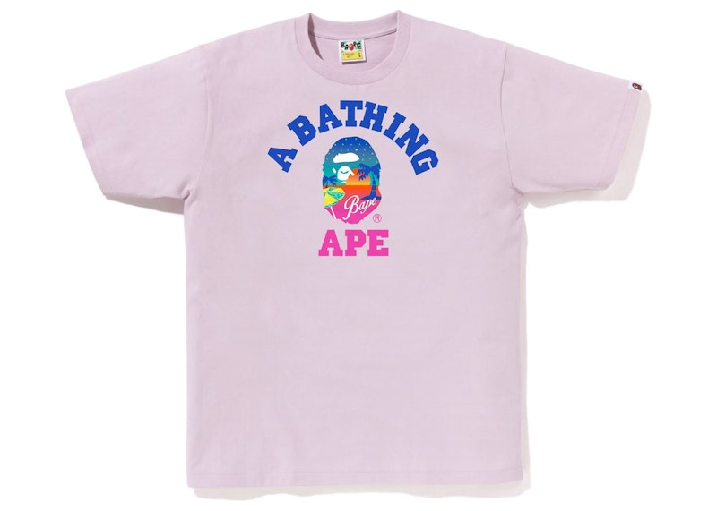 BAPE Camiseta Sunset Beach Violeta