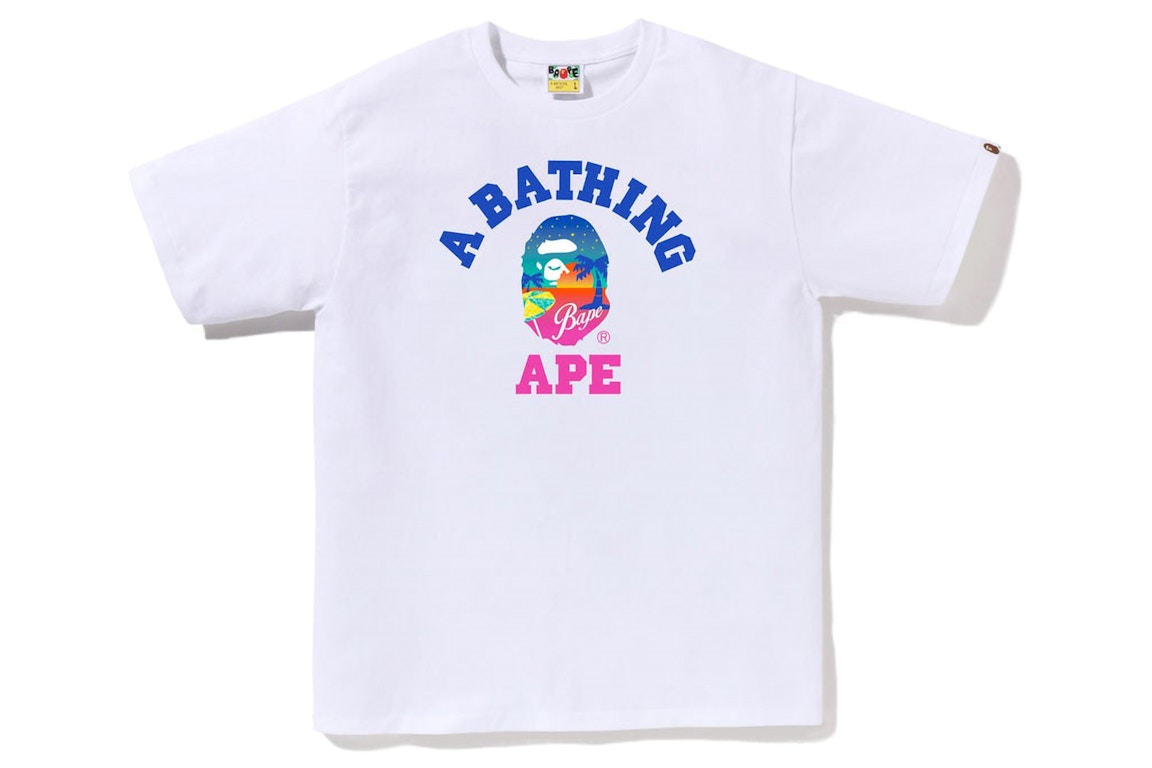 Click to view more detailed imagery on our partner's website Pre-owned Bape Sunset Beach Tee White