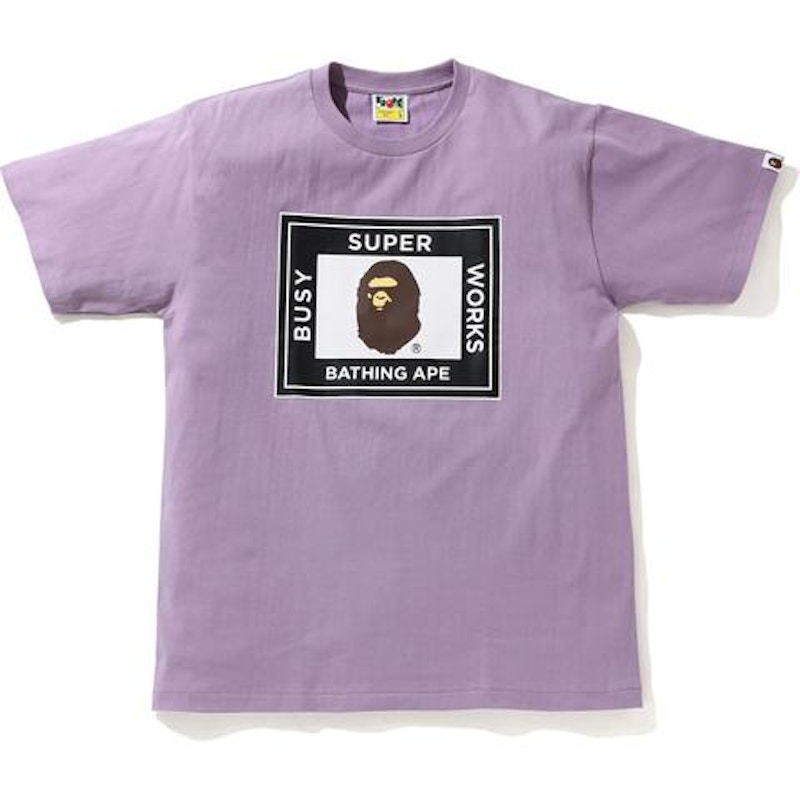 BAPE Super Busy Works Tee Purple