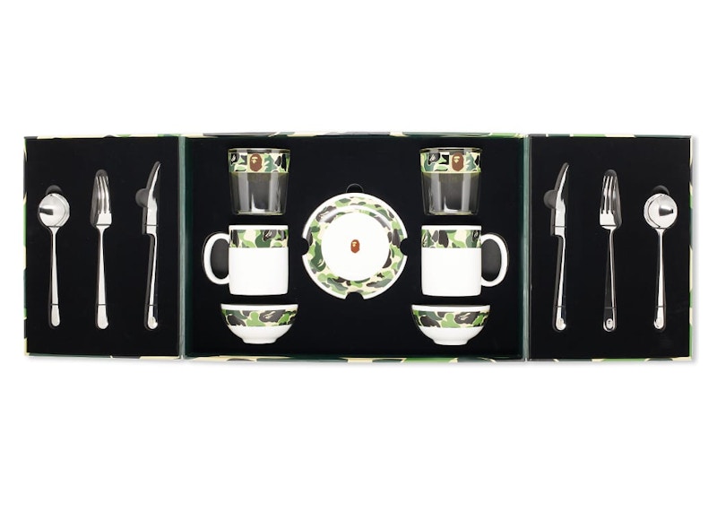 BAPE Tableware Set Green ABC Camo