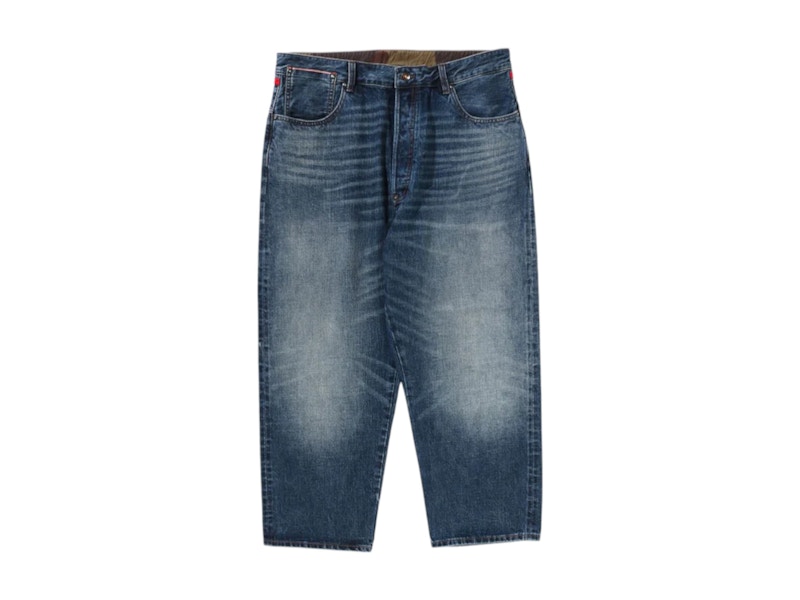 BAPE Taper Front Denim Pants Blue メンズ - SS25 - JP