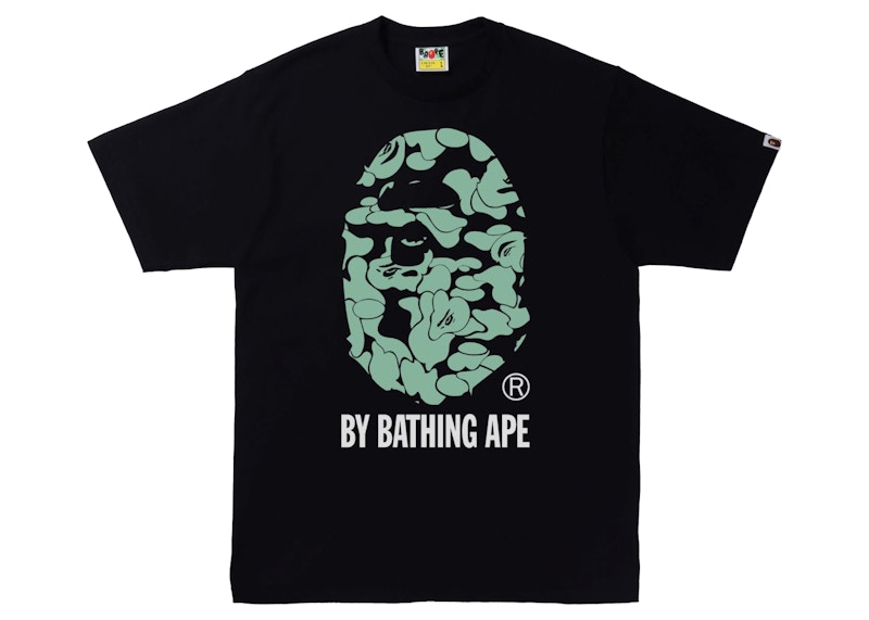 BAPE Text Code Tarnfarbe By A Bathing Ape Tee Schwarz