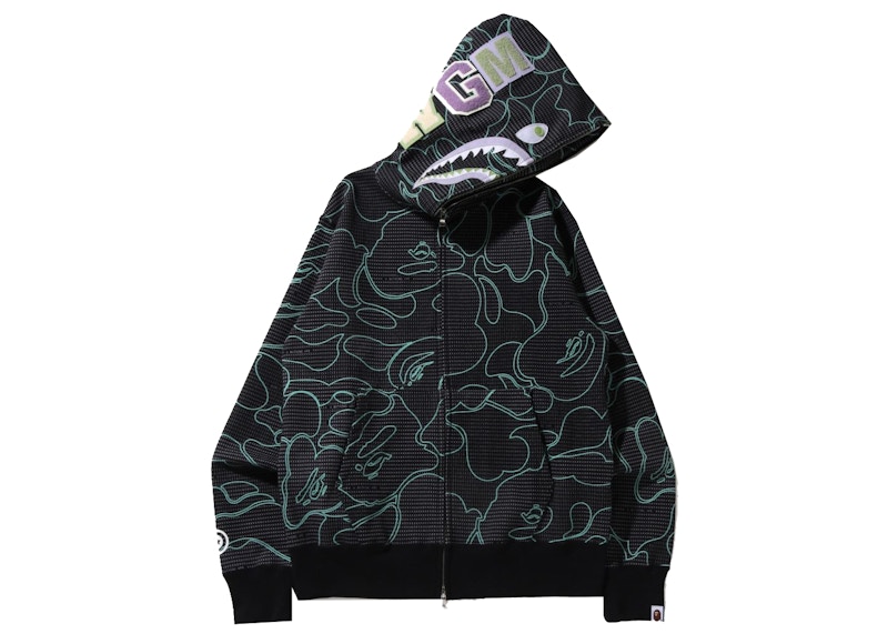 Bape shark hoodie size chart hot sale