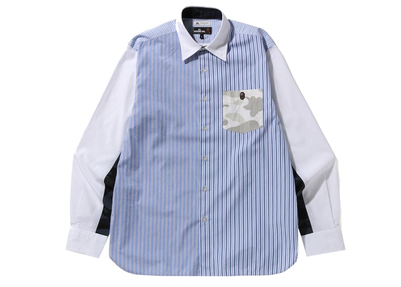 BAPE Thomas Mason Multi Pattern Camicia Wide Fit Multi