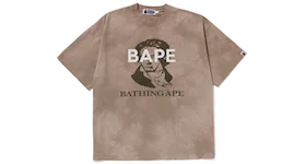 BAPE Tie Dye Bathing Ape Tee Beige