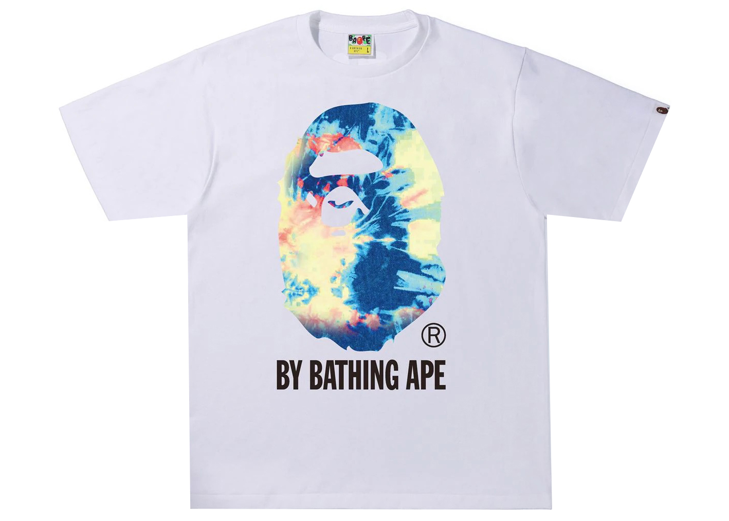 BAPE Tie Dye By Bathing Ape Tee White/Multicolor Men's - SS22 - US