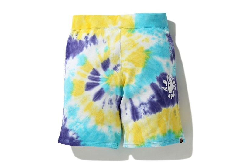 bape tie dye shorts