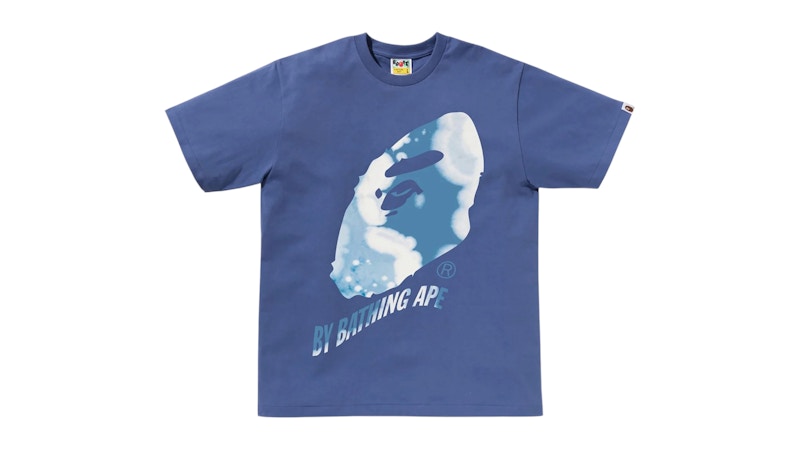 BAPE Tie Dye Twist By Bathing Ape T-Shirt Navy Men's - SS26 - US