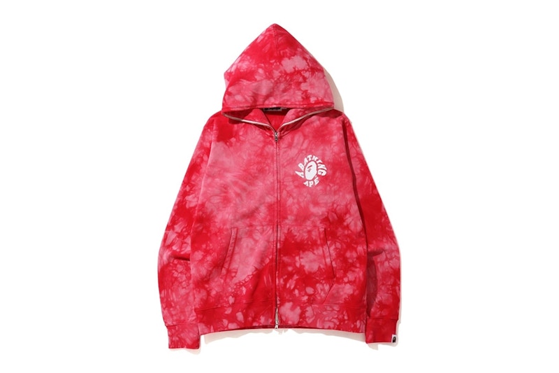 Tie dye store bape hoodie