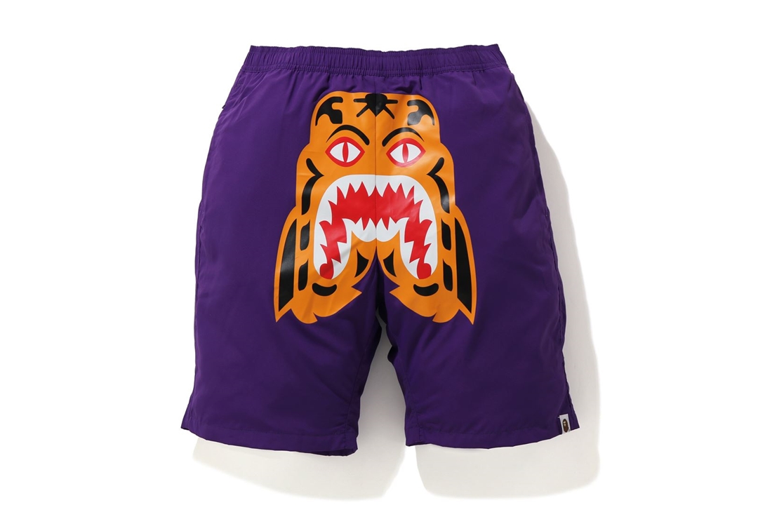 BAPE Tiger Beach Shorts Purple - SS20 Men's - US
