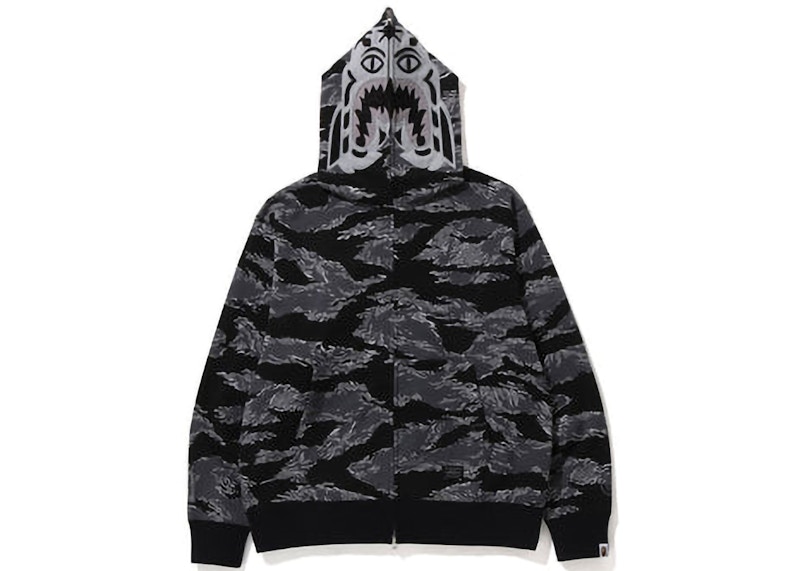 BAPE Tiger Camo Tiger Relaxed Fit Full Zip Hoodie (FW22) Orange 