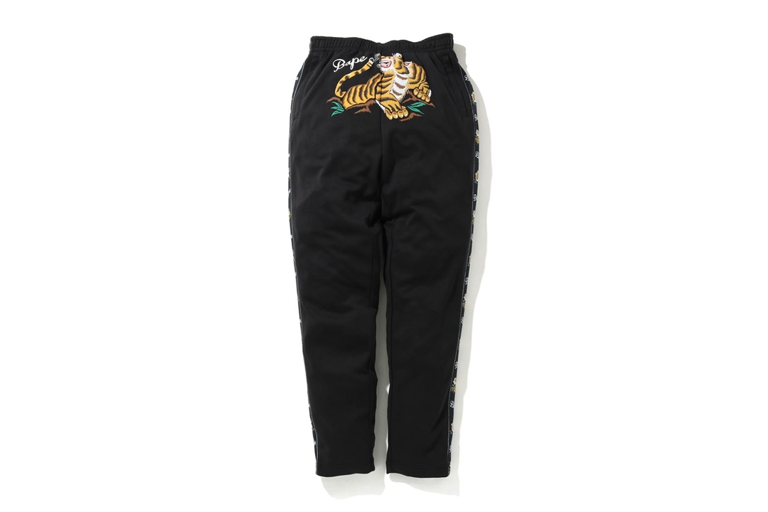 BAPE Tiger Jersey Pants Black Men's - SS20 - US