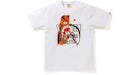 T-shirt BAPE Tiger Shark Blanc