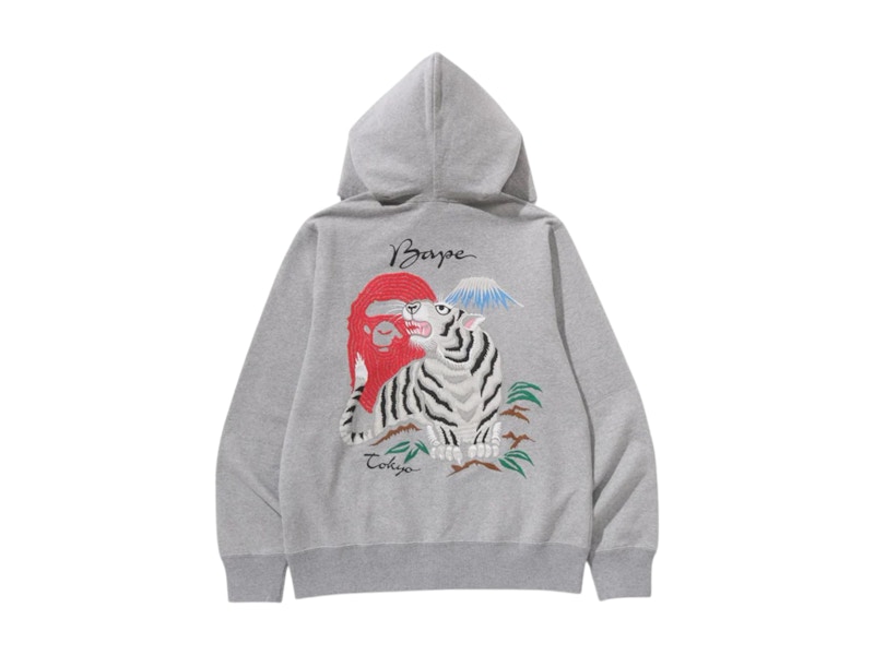 【A BATHING APE】2色展開 TIGER SOUVENIR ZIP HOODIE UNISEX TIGER SOUVENIR ZIP HOODIE | bape.com