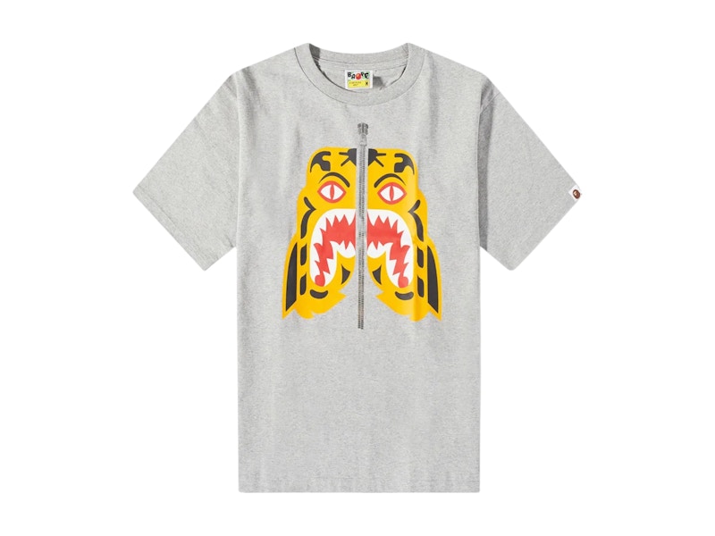 BAPE Tiger T-Shirt Heidegrau
