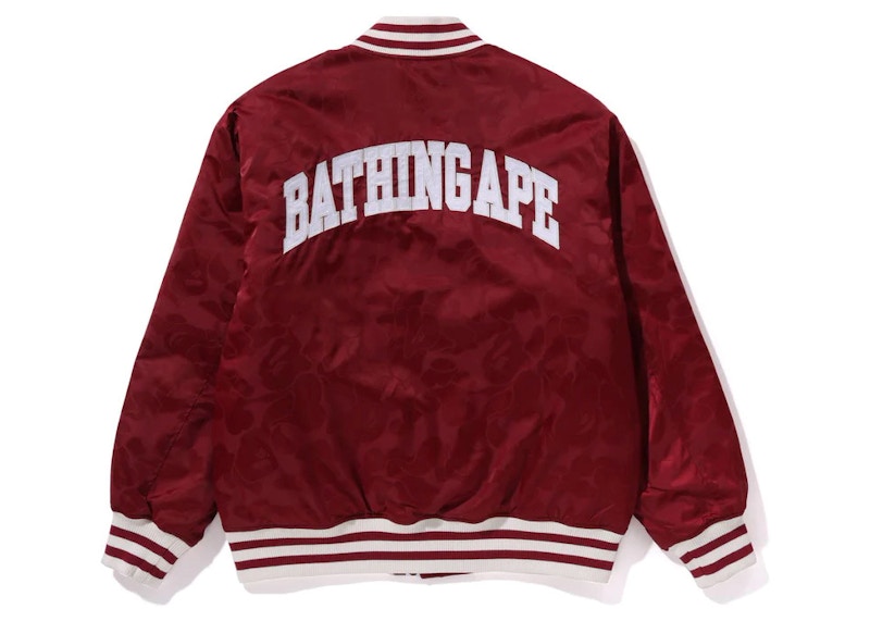 Bape varsity 2025 jacket red