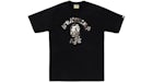 BAPE Tree Edge Camo College Tee Black/White