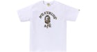 BAPE Tree Edge Camo College Tee White/Brown