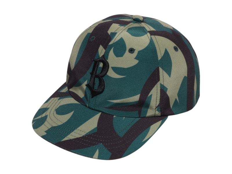 Pre-owned Bape Trial Camo Cap In Green