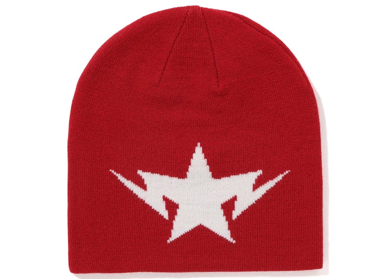 BAPE Twin Sta Knit Cap Red 男士- SS23 - TW