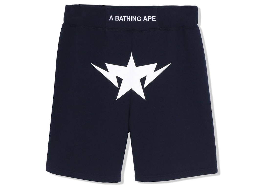 Pre-owned Bape Twinsta Sweat Shorts Navy
