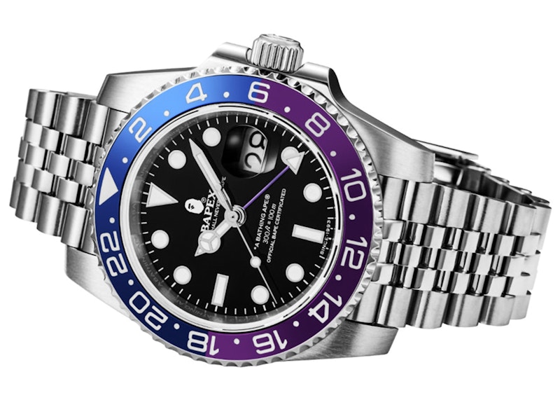 BAPE Type 2 Bapex #1 Watch Silver/Blue/Purple - SS23 - GB