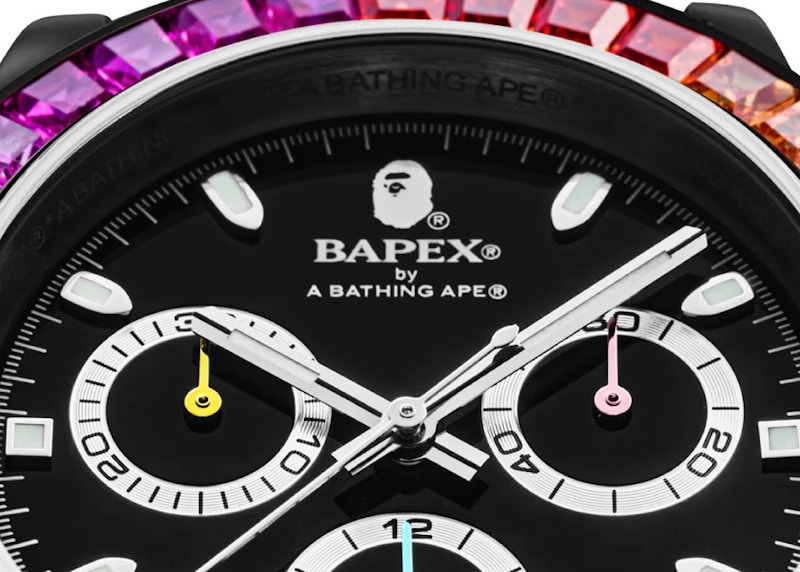 BAPE Type 4 BAPEX Crystal Stone Watch Black Men's - SS23 - US