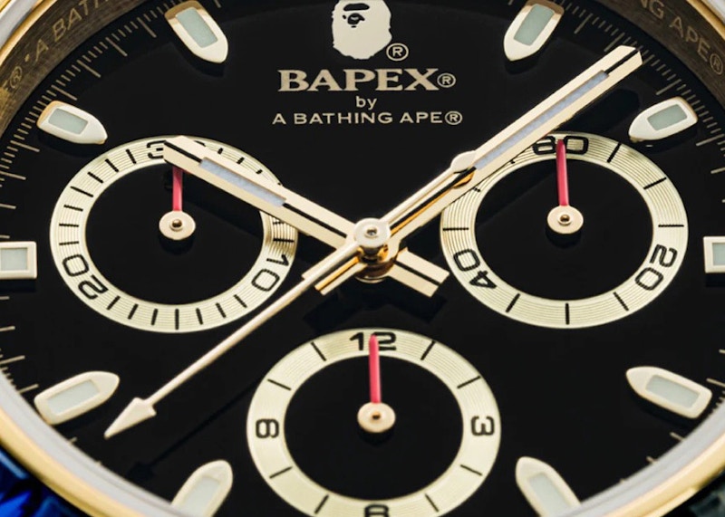 BAPE Type 4 BAPEX Crystal Stone Watch Gold - SS23 - CN