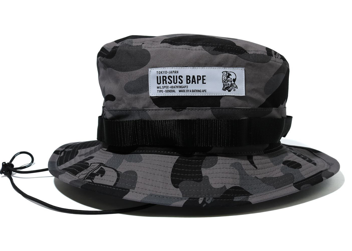 BAPE Ursus Camo Military Hat Black メンズ - SS21 - JP