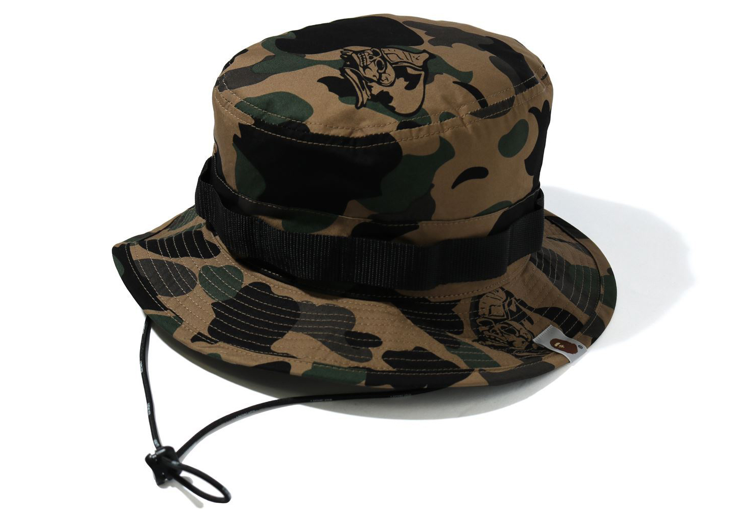 US Army Print on Brim Trim Hat Cap US Military Army Camouflage 