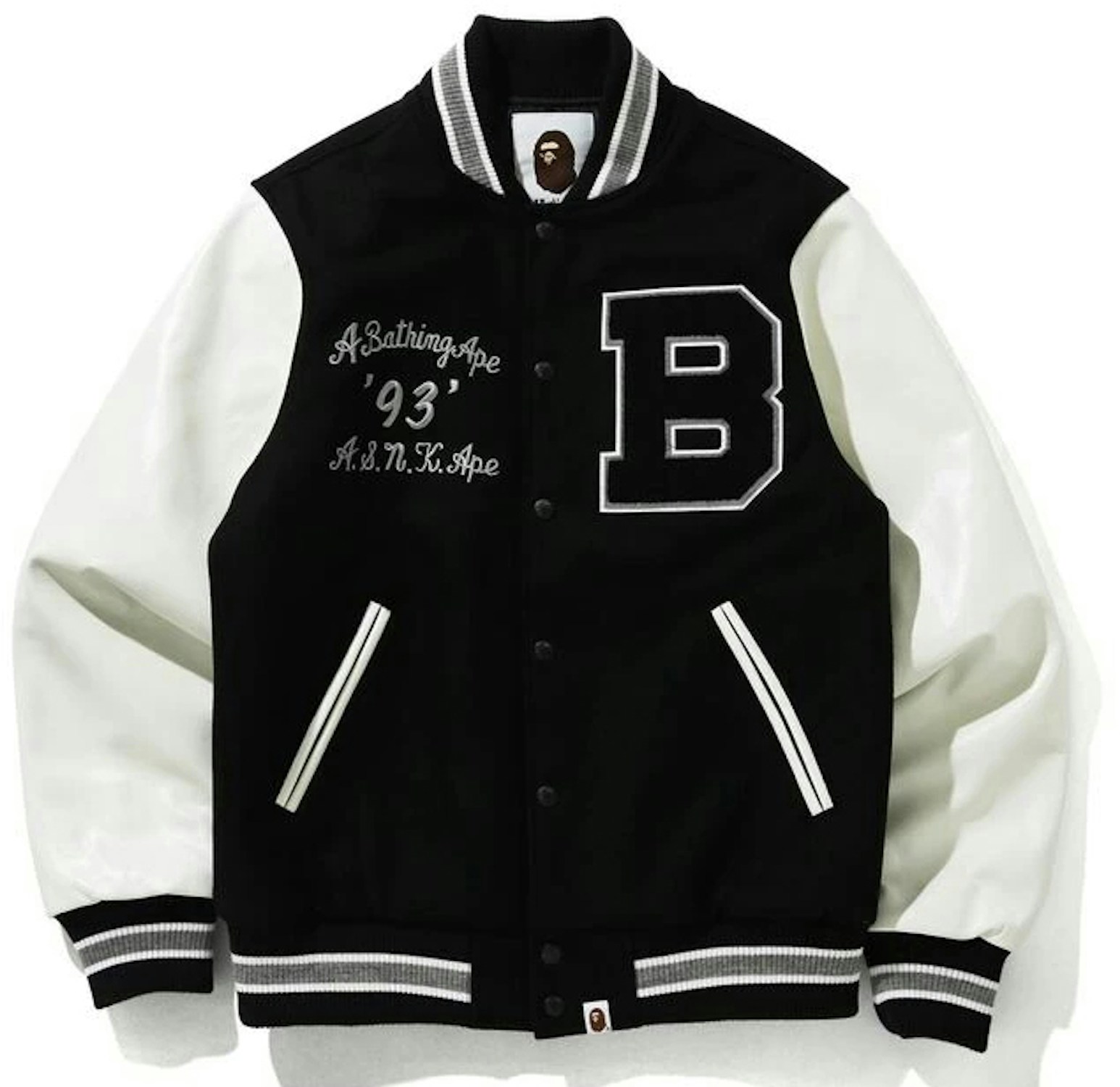 BAPE Varsity Jacket Black - SS21
