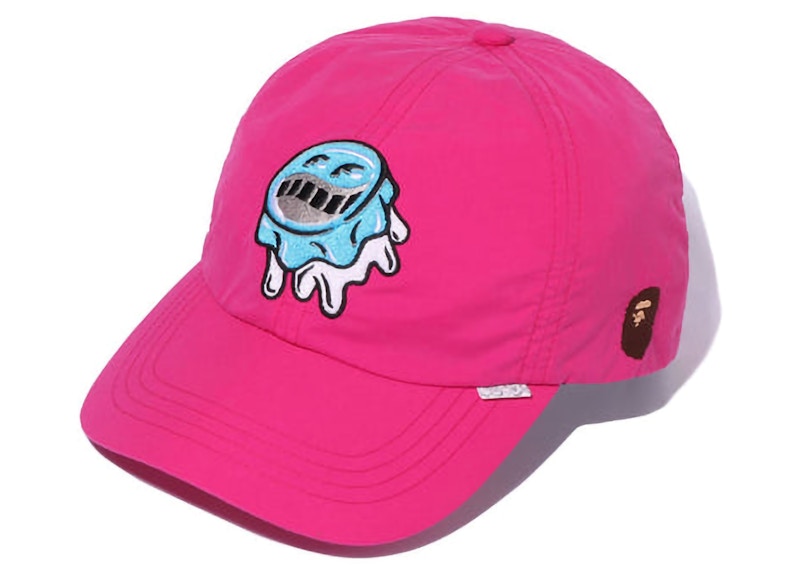 Pre-owned Bape Wgm Panel Cap In Pink