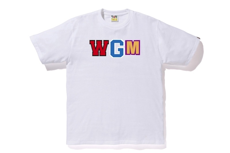 BAPE WGM Shark Tee White Men's - FW19 - US