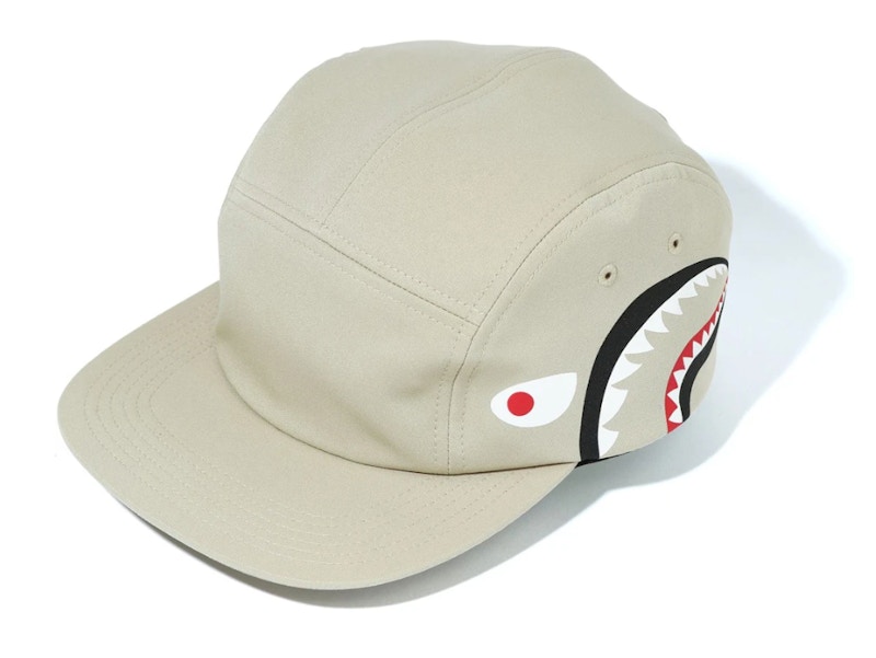 BAPE WGM Side Shark Jet Cap Beige
