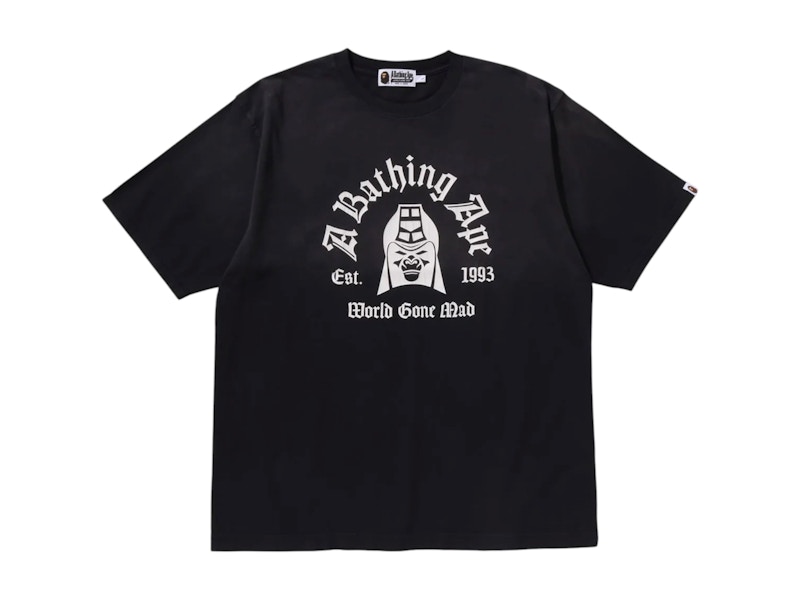 BAPE Effetto Lavato Tee Nero