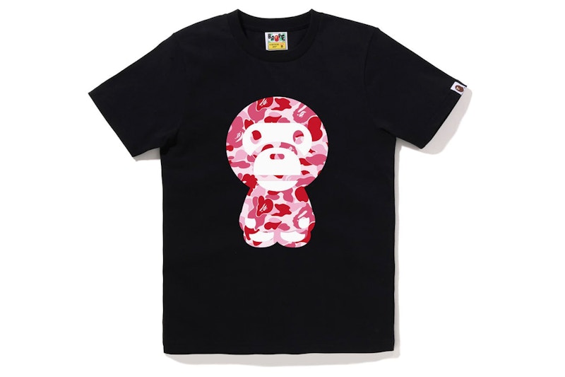 トップス ABC CAMO BIG BABY MILO TEE L BAPE Women's ABC Camo Big Baby Milo Tee Black Pink - SS22 - US