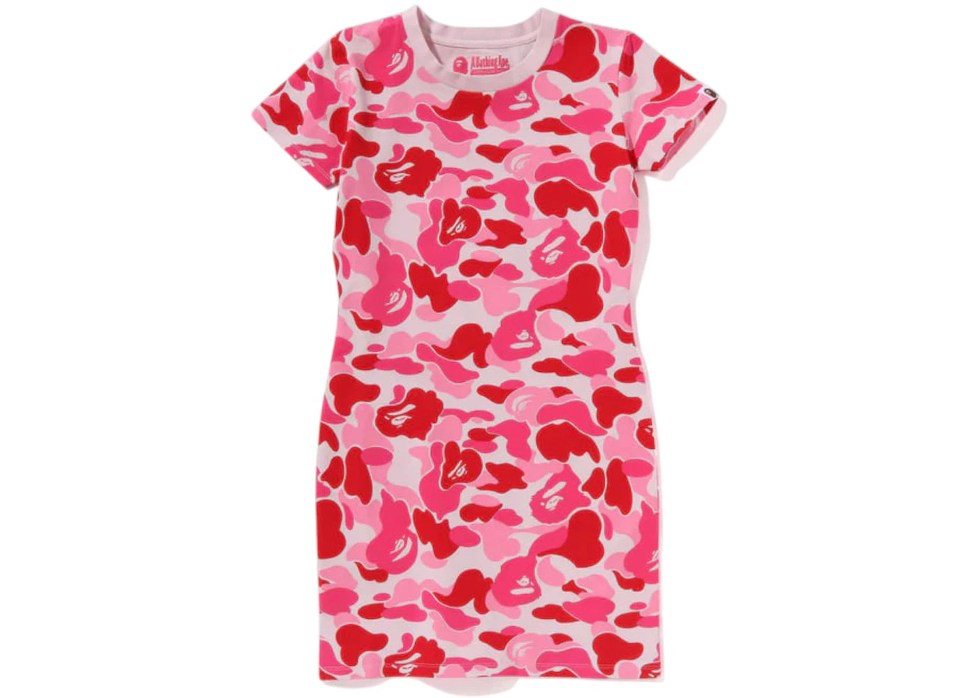 BAPE Women's ABC Camo Jersey Dress Pink - SS25 - US BAPE Women's ABC Camo Jersey Dress Pink - SS25 - US