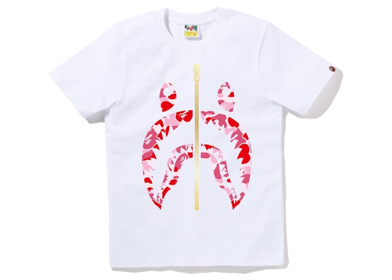 Bape abc camo hotsell shark tee