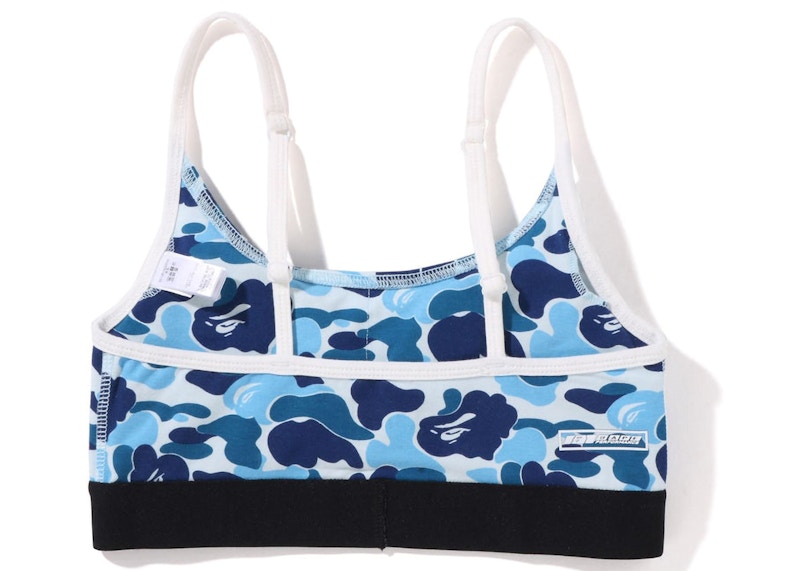 BAPE Womens ABC Camo Sport Bra Blue - SS22 - US