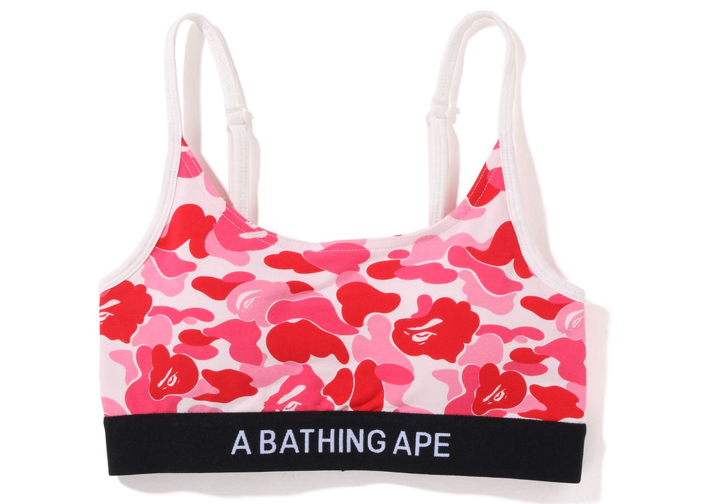 BAPE Womens ABC Camo Sport Bra Pink   SS   US