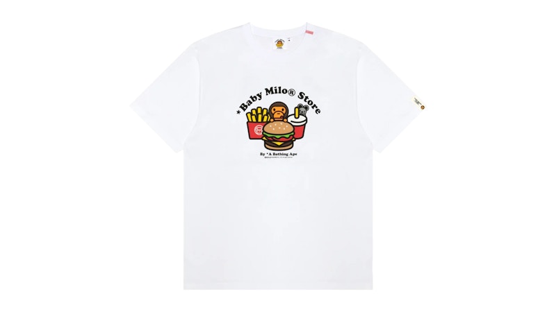 BAPE Women's Baby Milo Fast Food Tee White - SS25 - JP