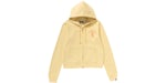 BAPE Women's College Zip Hoodie Yellow