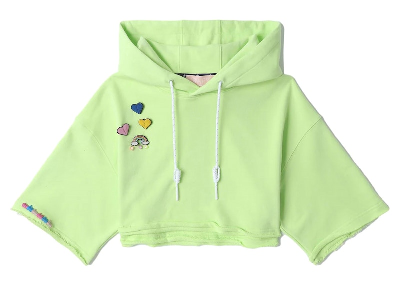 BAPE Women's Cropped Hoodie Green - FW23 - US