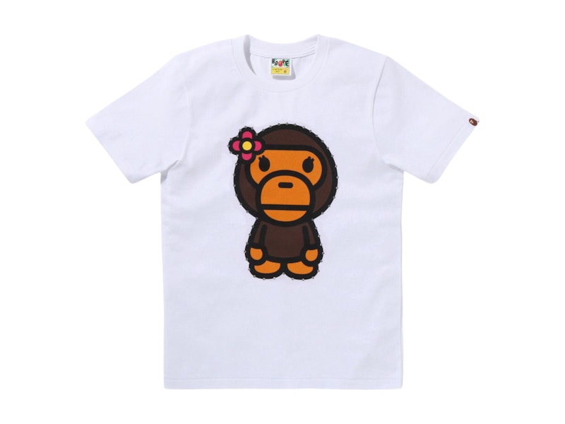 お歳暮 のし Baby Big Stone Crystal Women's BAPE Lisa US - SS25 - White Tee トップス