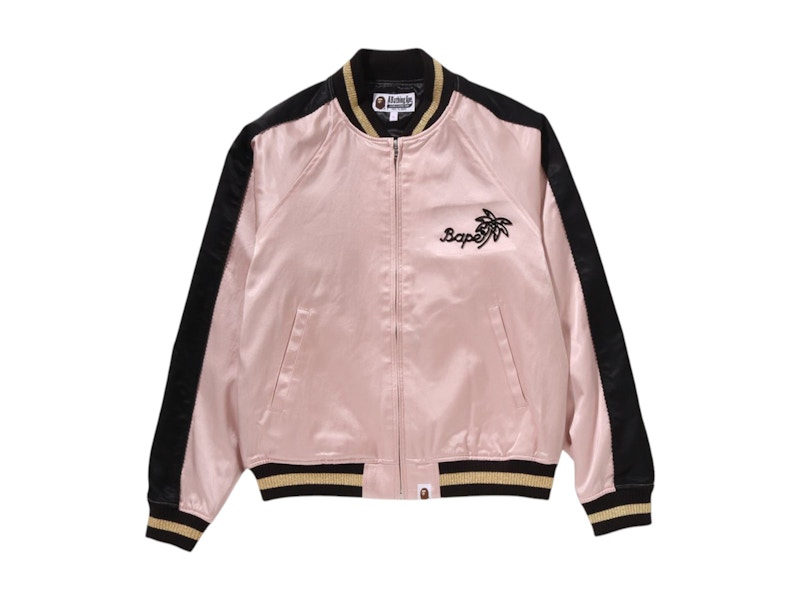 Pre-owned Bape Women's Neon Ape Head Souvenir Jacket