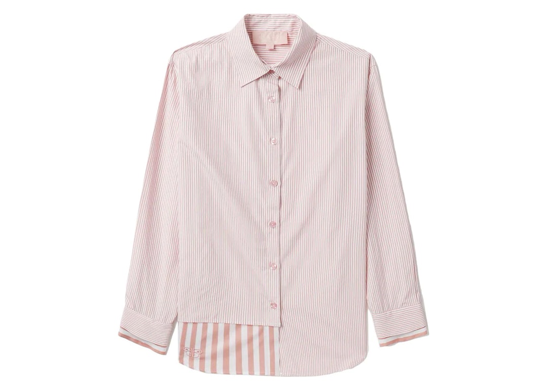 Pre-owned Bape Women's Stripes Shirt Pink