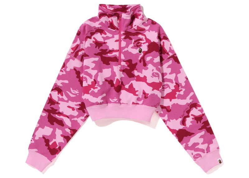 Pink bape sales sweater